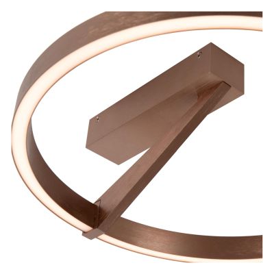 Lucide APPLAUSE - Flush ceiling light - Ø 40 cm - LED Dim. - CCT - 1x26W 2200K/4000K - Coffee - Premium